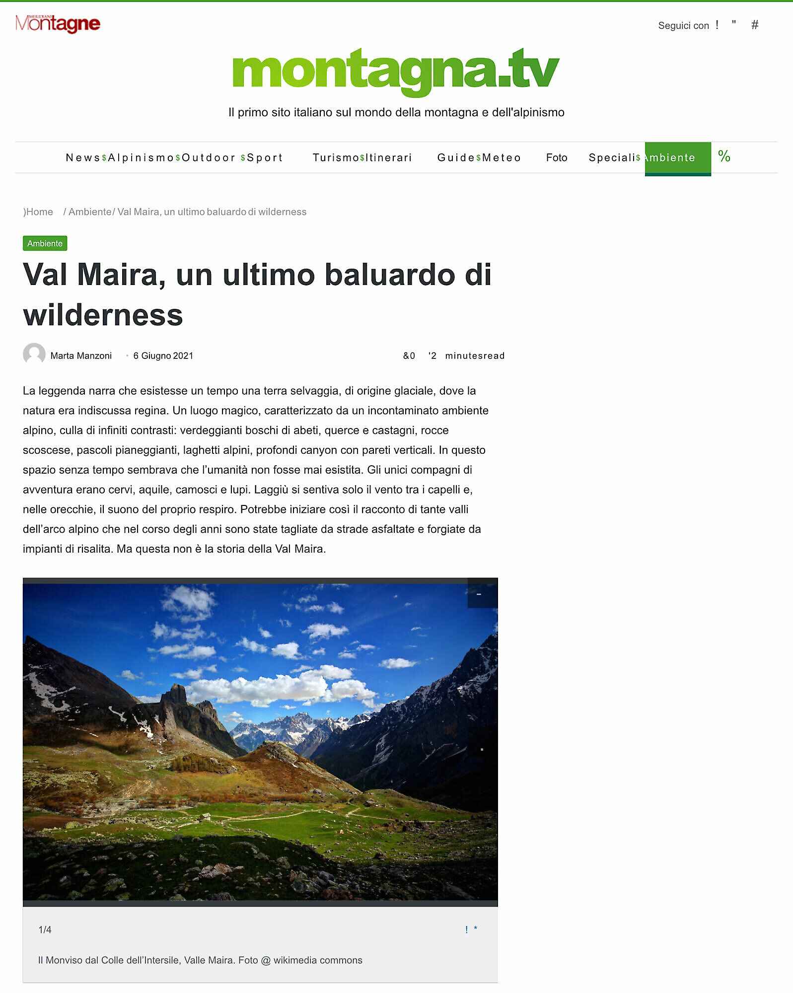 Val Maira one last bastion of Wilderness