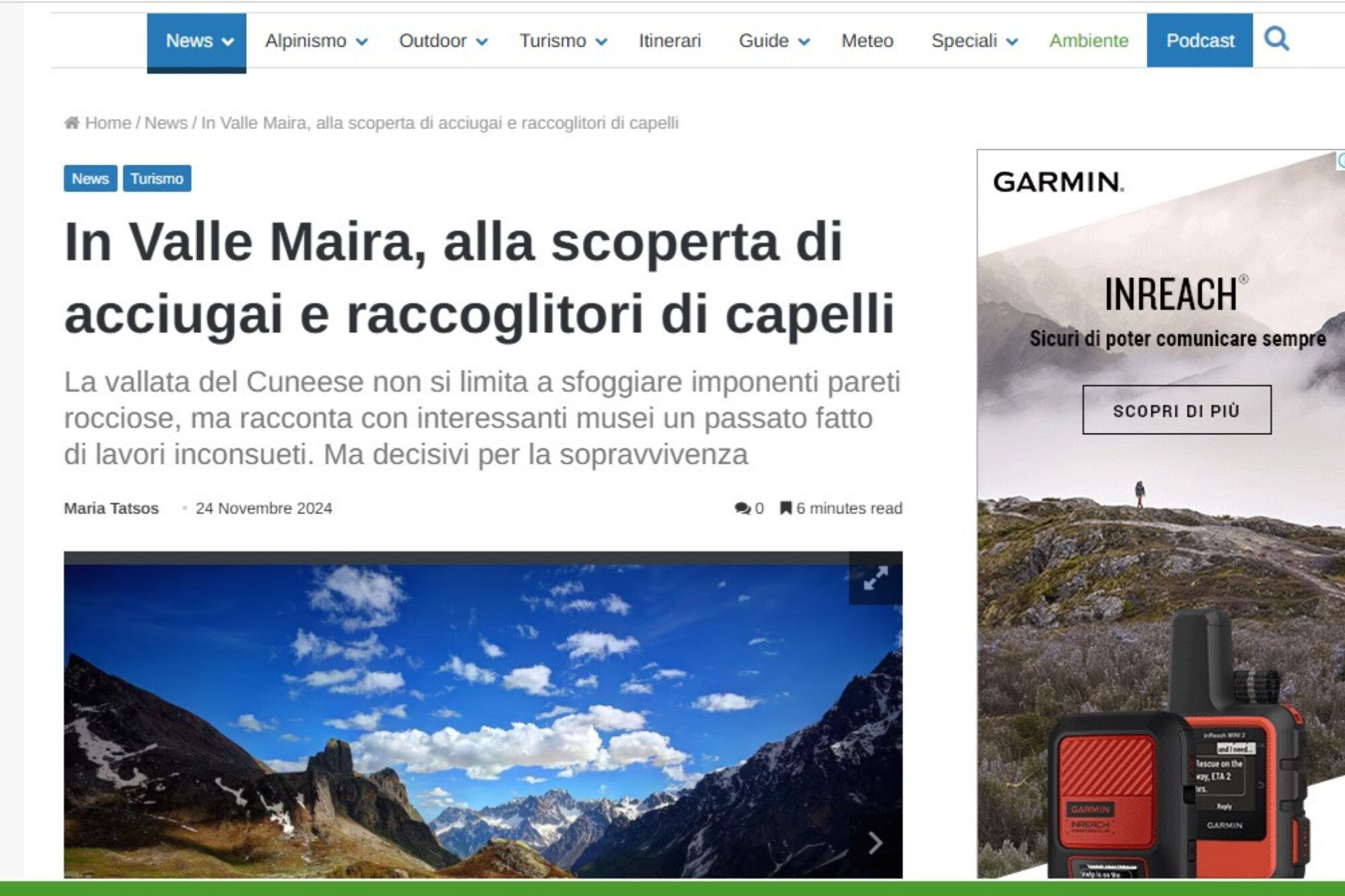 In Valle Maira, alla scoperta di acciugai e raccoglitori di capelli