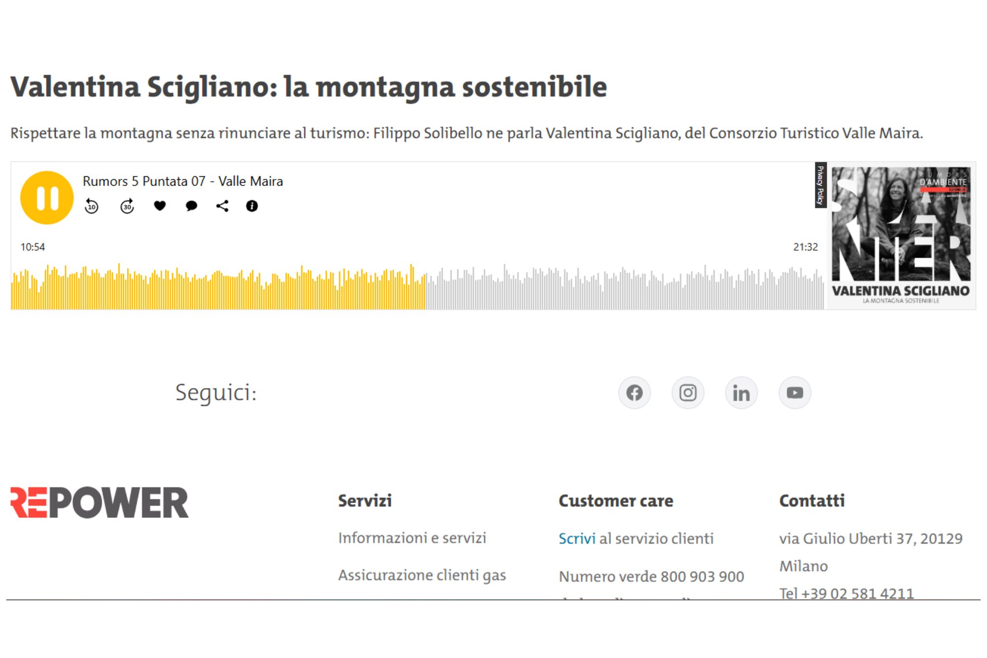 La montagna sostenibile