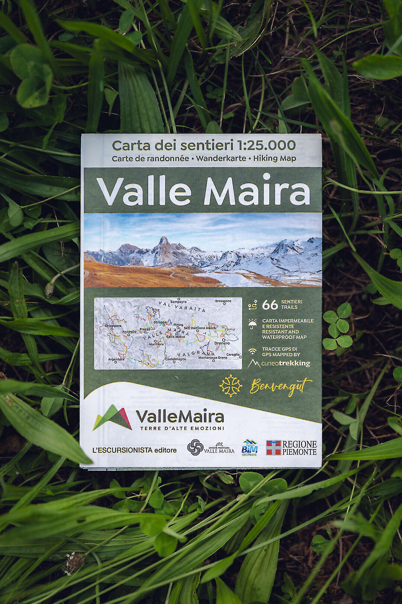 Carta dei sentieri Valle Maira - 66 sentieri