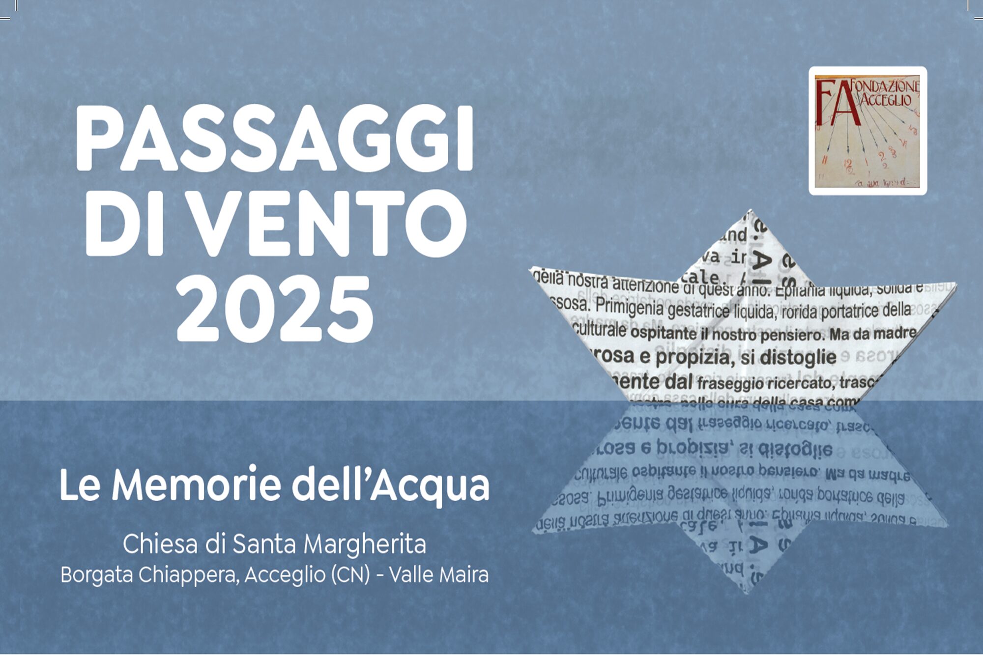 PASSAGGI DI VENTO 2025 PASSAGGI DI VENTO 2025