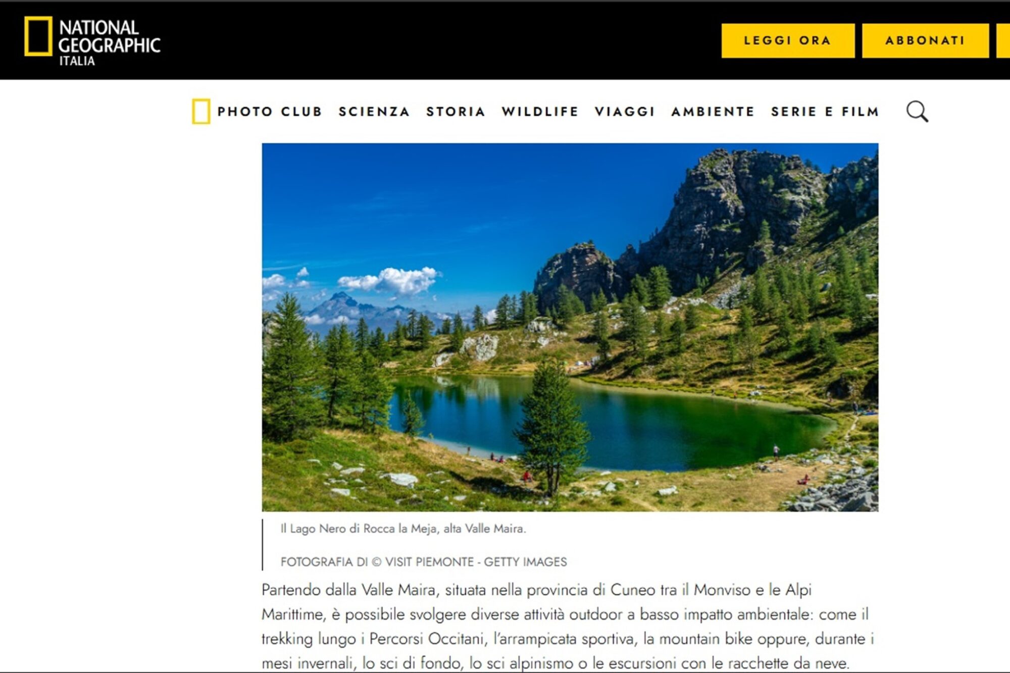 Un’estate tra le montagne del Piemonte: percorsi in bici e trekking nella natura