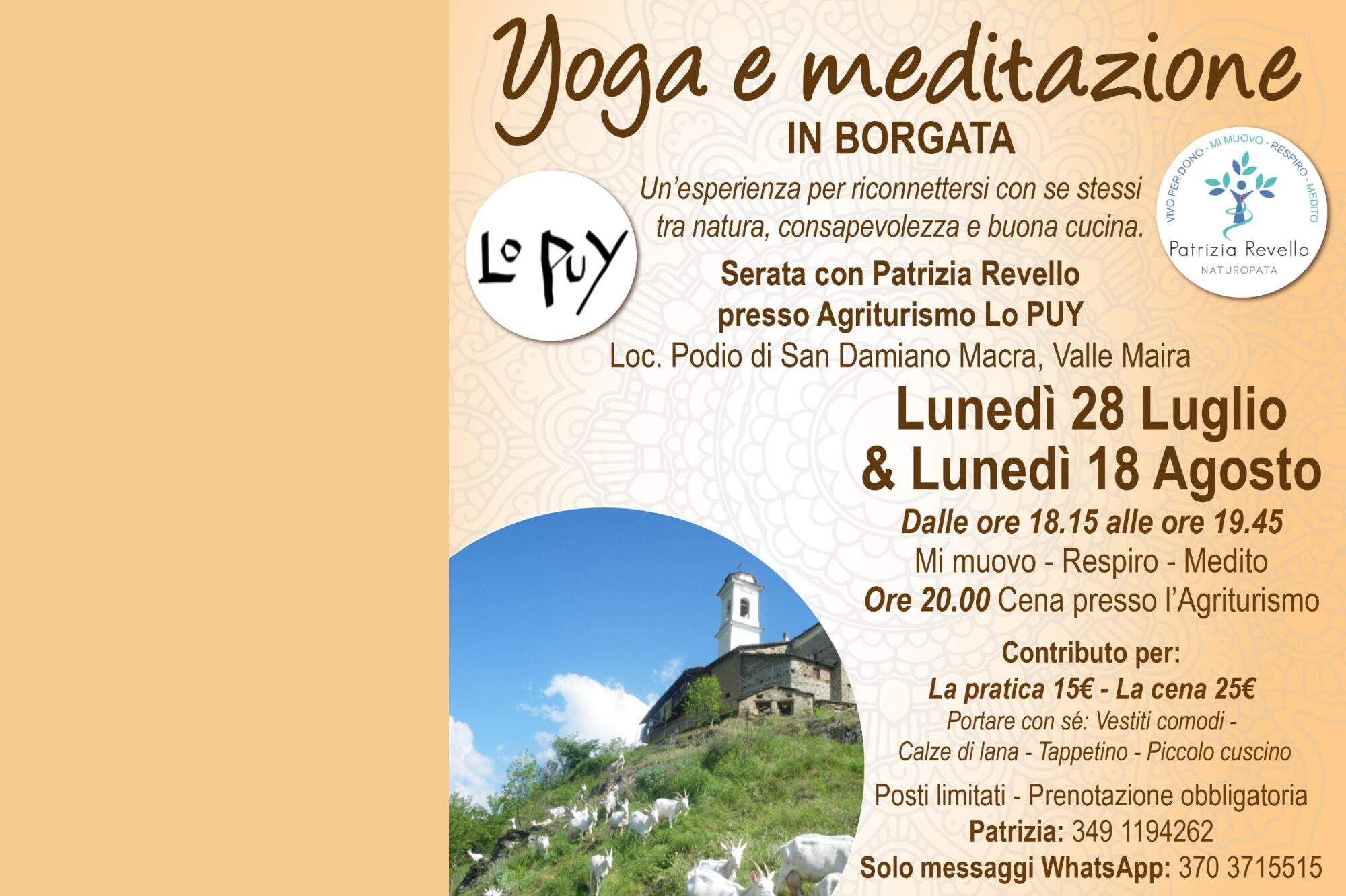 Yoga e Meditazione in Borgata Yoga e Meditazione in Borgata