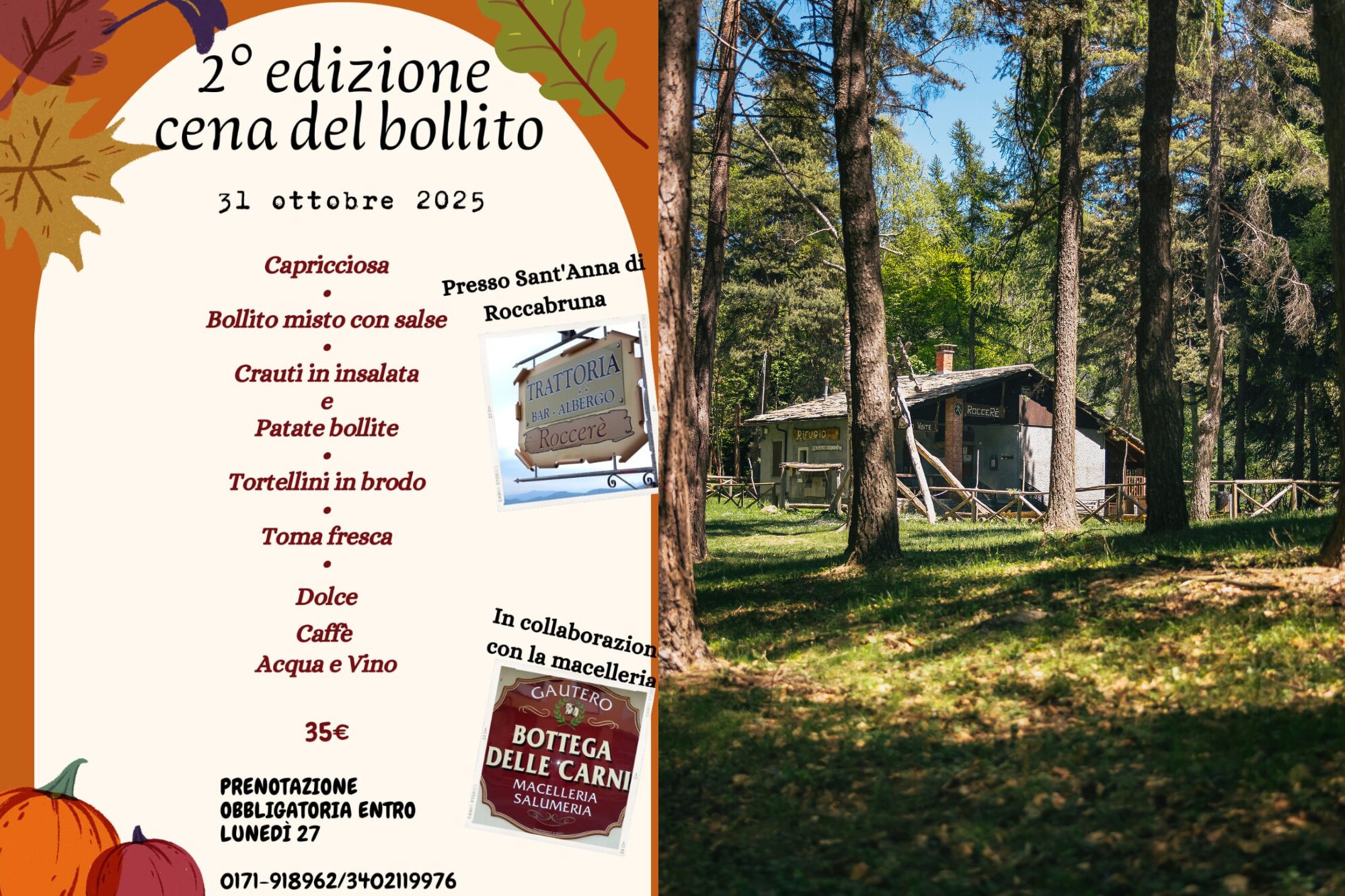 CENA DEL BOLLITO ROCCERE’ CENA DEL BOLLITO ROCCERE’