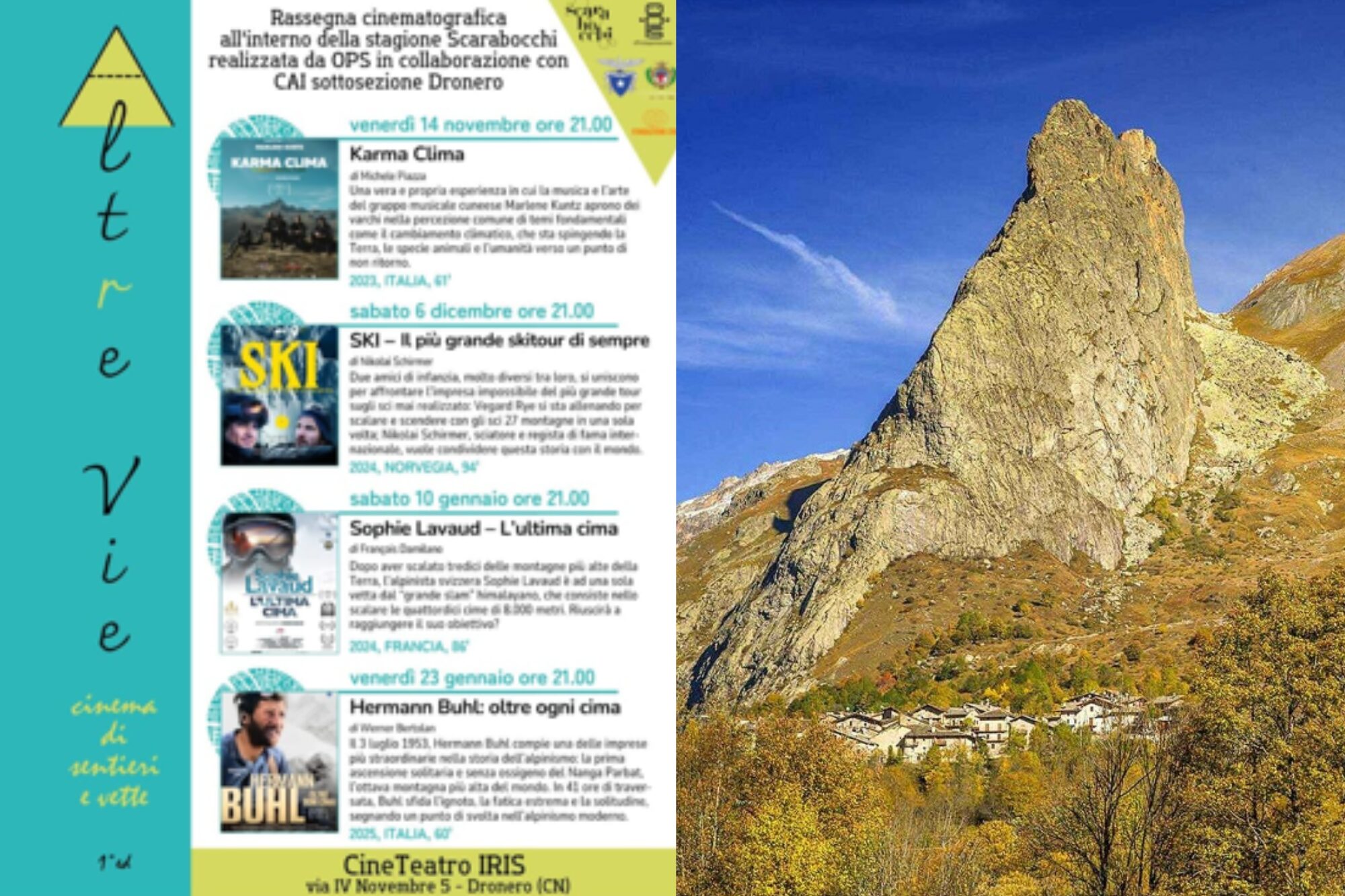 SCARABOCCHI – rassegna cinematografica in collab. con sottosezione CAI  Dronero