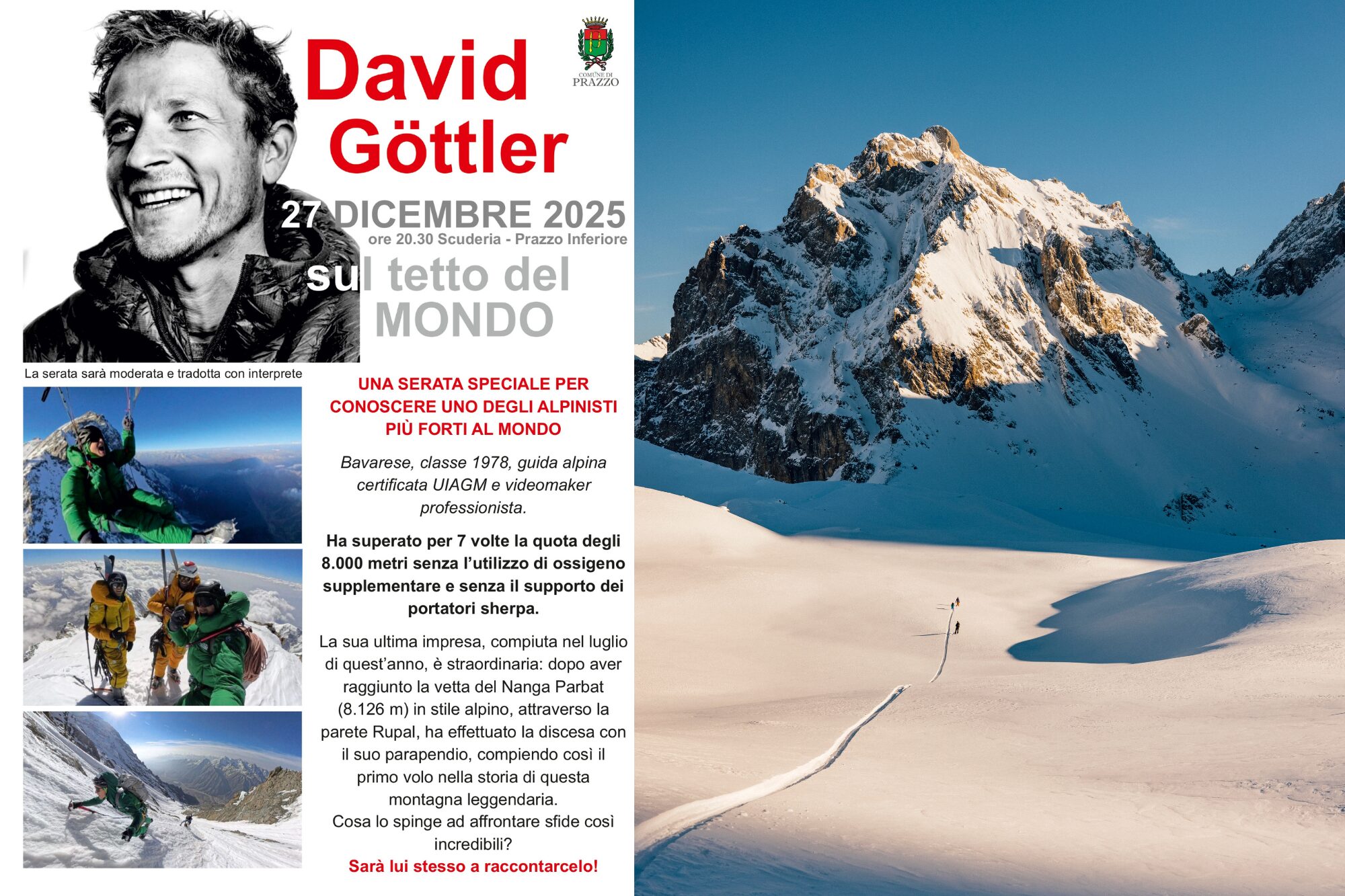 DAVID GOTTLER – sul tetto del mondo