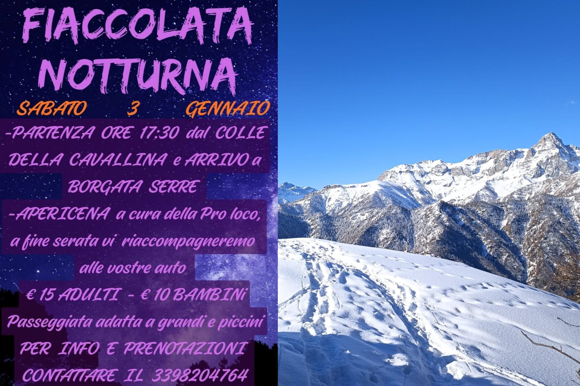 FIACCOLATA NOTTURNA A ELVA