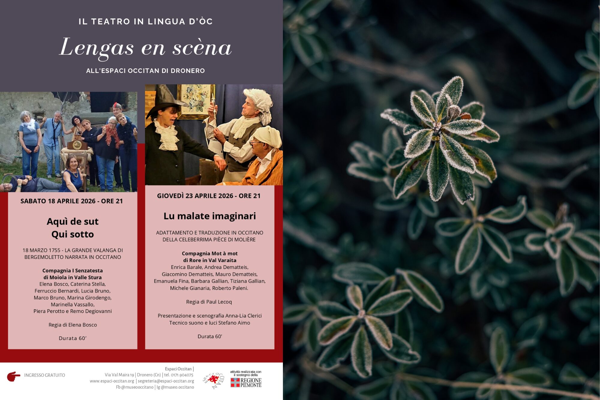 Lengas en scèna – Il teatro in lingua d’òc