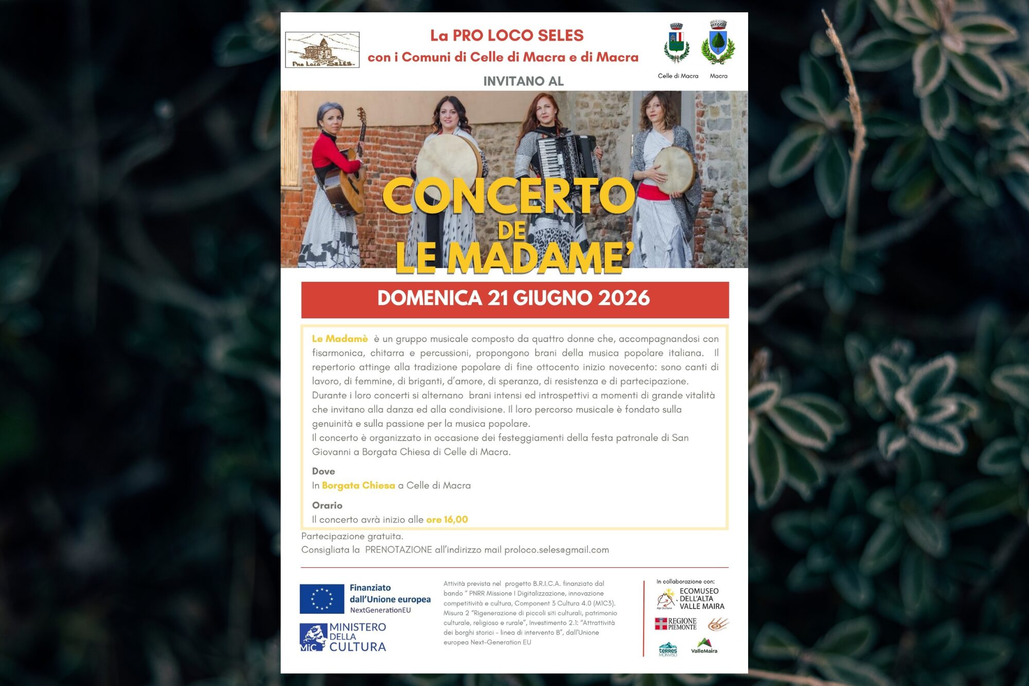 “Le Madamè” Concert