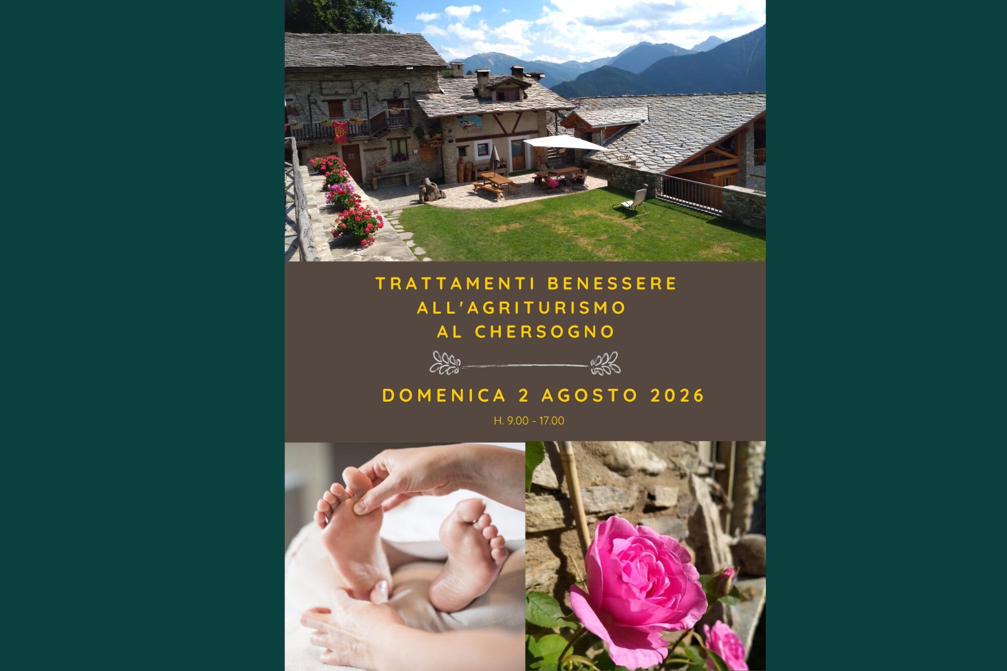 BENESSERE ALL’AGRITURISMO AL CHERSOGNO