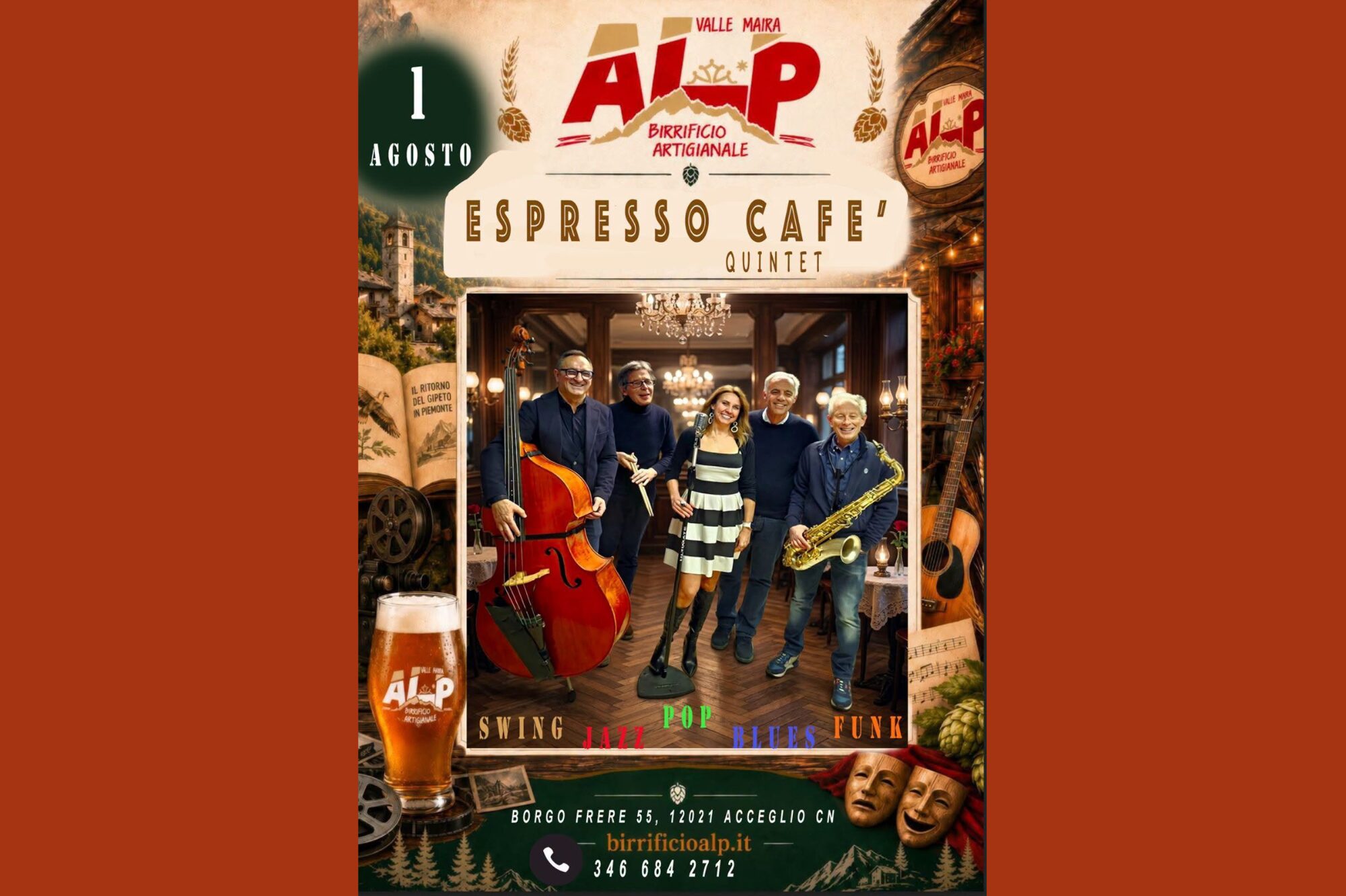 Espresso Café Quintet à la Brasserie Artisanale ALP