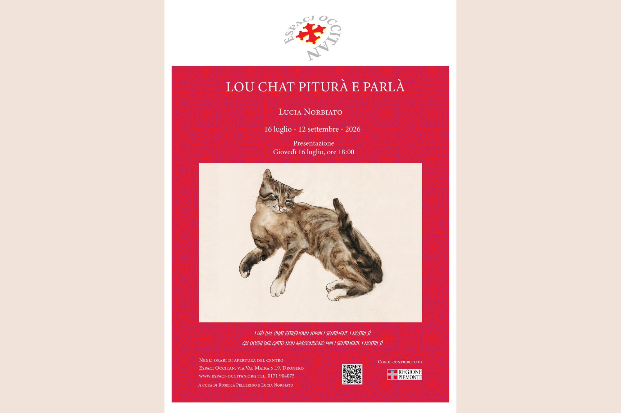 Lu Chat piturà e parlà