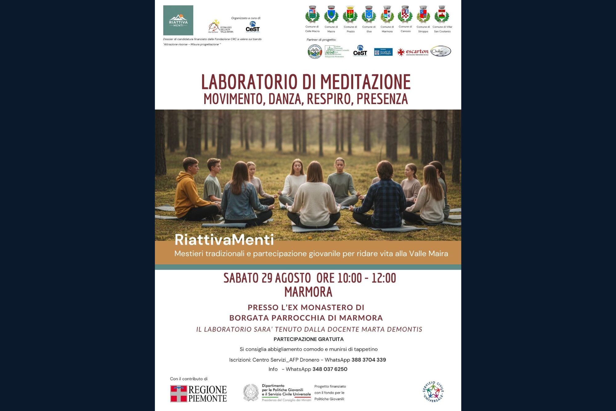 ATELIER DE MÉDITATION POUR LES JEUNES