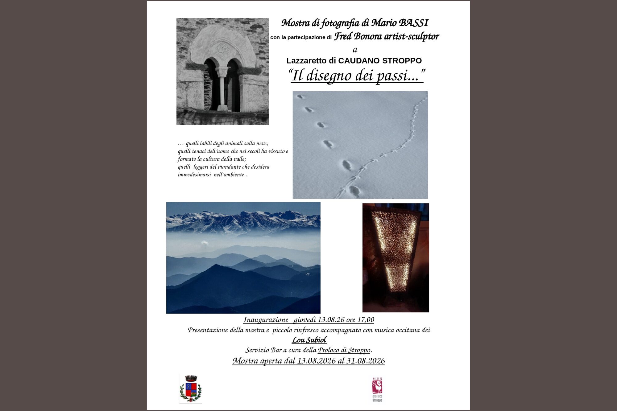 Mostra fotografica di Mario Bassi